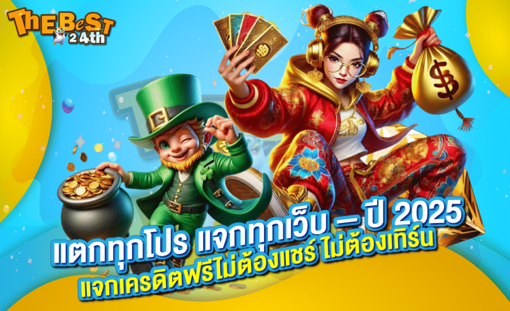 แตกทุกโปร แจกทุกเว็บ – ปี 2025 แจกเครดิตฟรีไม่ต้องแชร์ ไม่ต้องเทิร์น